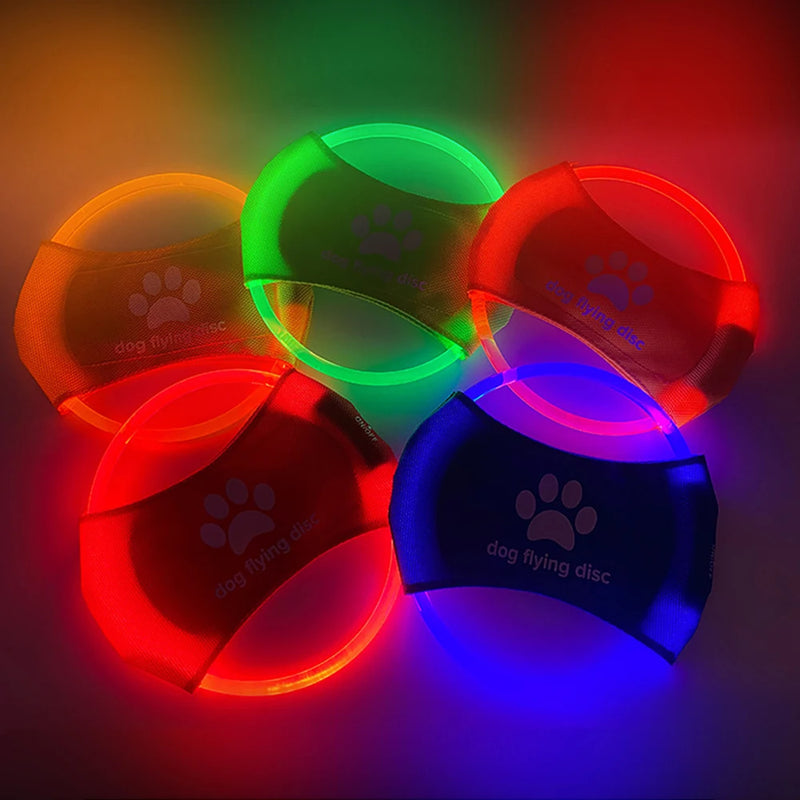 Load image into Gallery viewer, Dog Flying Discs Light Glowing LED LuminousTrainning Interactive Toys Game Flying Discs Dog Toy Pet Dog Accessories Pet Products
