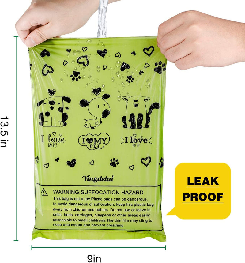 Load image into Gallery viewer, Biodegradable Dog Poop Bags: 720 Bags Extra Thick Strong Leak Proof Dog Waste Bags for Dogs with 1 Dispenser (4 Mixed Colors Green Blue Yellow Pink) -Scented
