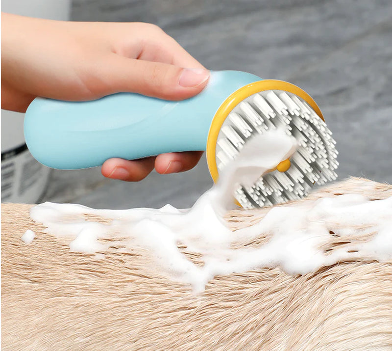 Load image into Gallery viewer, New Hand-Held Pet Bath Brush Bath Brush Cleaning Pet Shower Hair Grooming Cmob Dog Cleaning Tool Pet Supplies
