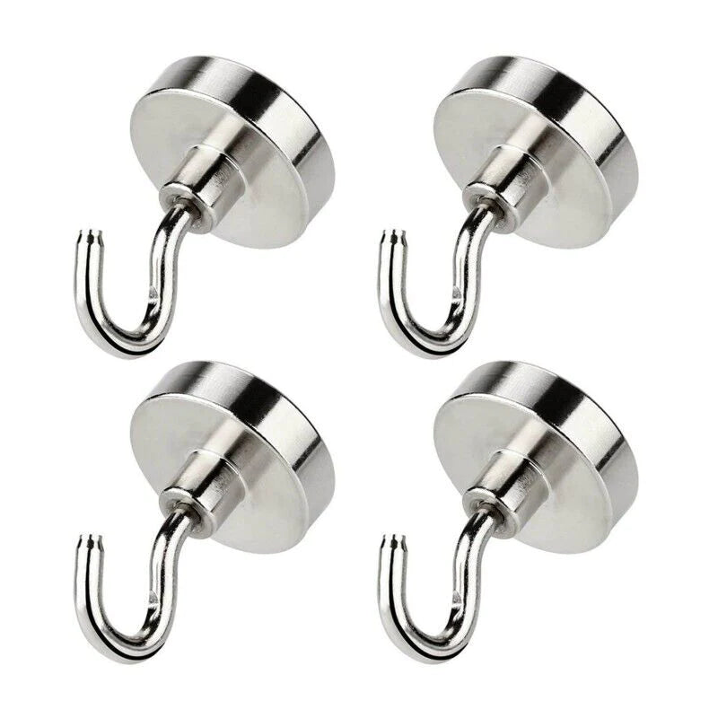 Load image into Gallery viewer, 10 Pack Dia Strong Magnetic Hook Hanger N52 Neodymium Clamping Magnet Hooks USA
