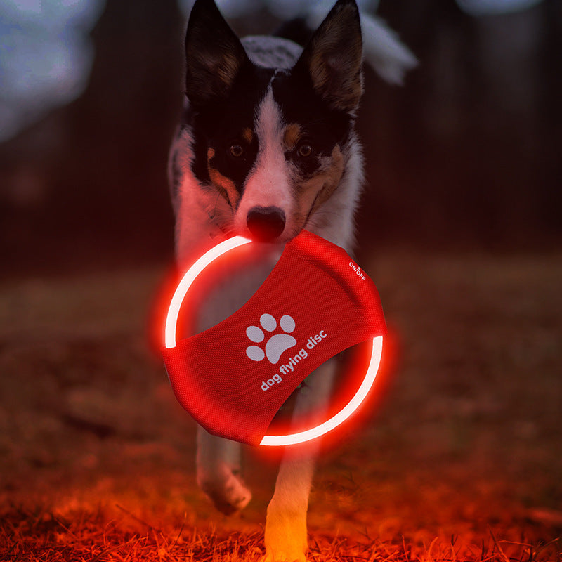 Load image into Gallery viewer, Dog Flying Discs Light Glowing LED LuminousTrainning Interactive Toys Game Flying Discs Dog Toy Pet Dog Accessories Pet Products
