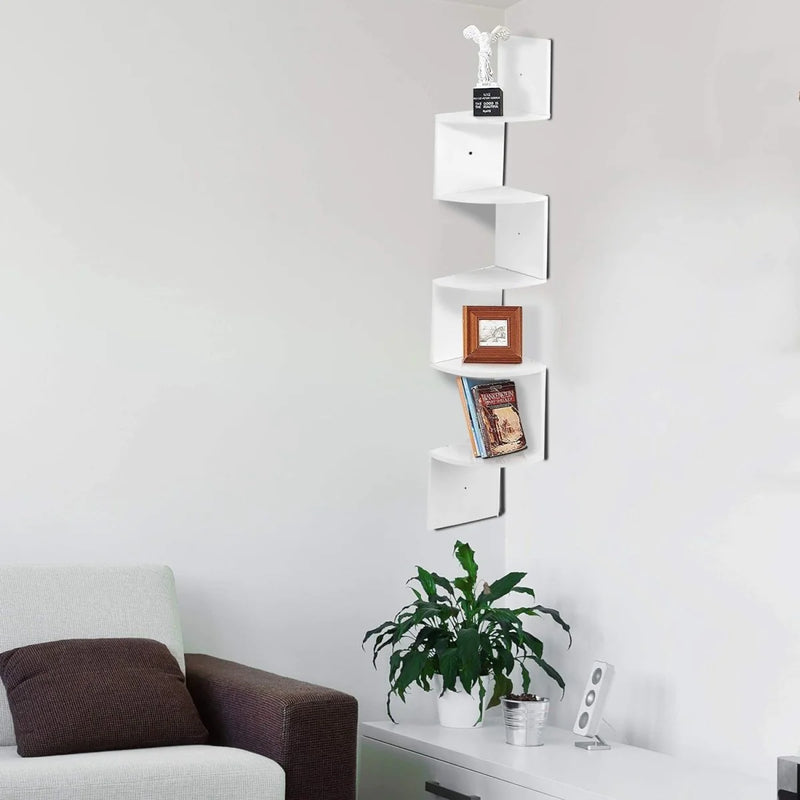 Load image into Gallery viewer, Floating Corner Shelf - Wood Wall Mounted Display Storage for Home Decor
