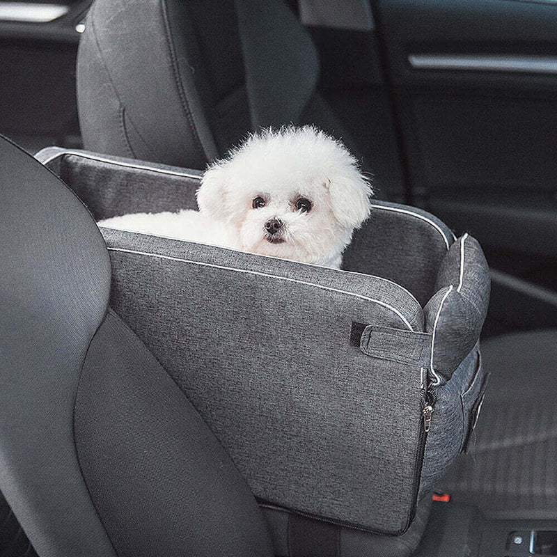 Load image into Gallery viewer, Doggy Carseat for Small Dogs or Cats - Middle Console Dog Seat, Dog Car Seat Console
