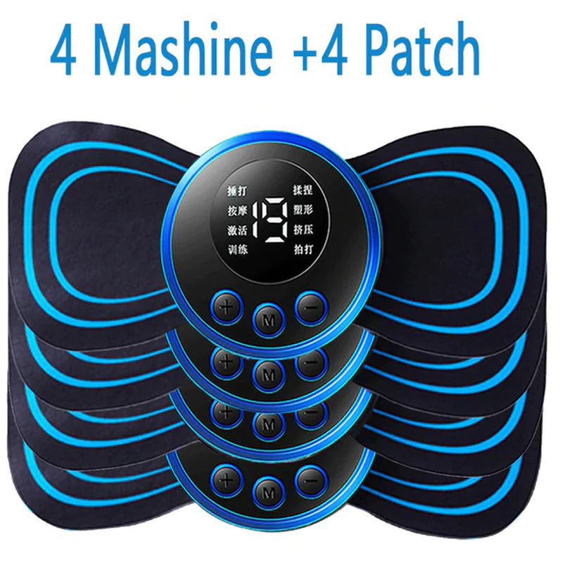 Load image into Gallery viewer, LCD Display EMS Neck Stretcher Electric Massager 8 Mode Cervical Massage Patch Pulse Muscle Stimulator Portable Relief Pain
