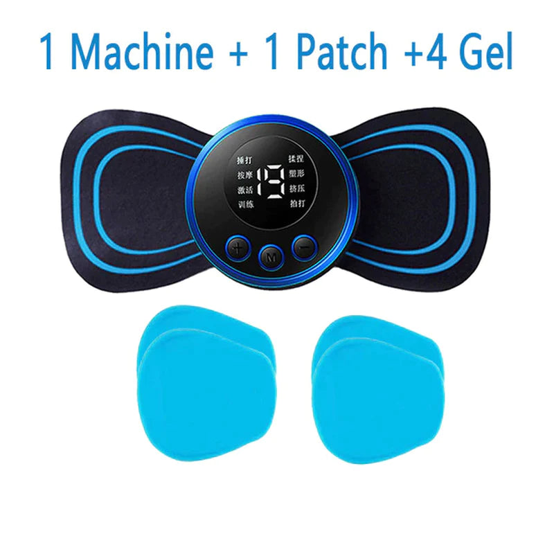 Load image into Gallery viewer, LCD Display EMS Neck Stretcher Electric Massager 8 Mode Cervical Massage Patch Pulse Muscle Stimulator Portable Relief Pain
