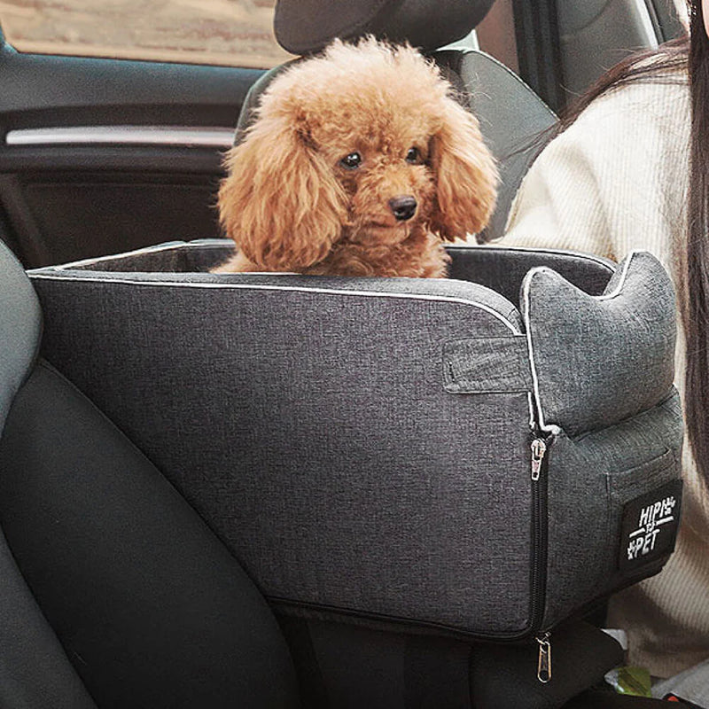 Load image into Gallery viewer, Doggy Carseat for Small Dogs or Cats - Middle Console Dog Seat, Dog Car Seat Console
